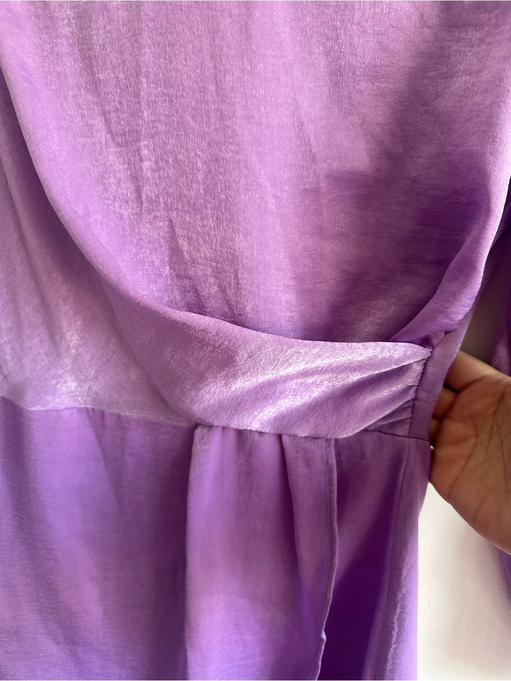 Zara Purple Long Sleeve Mini Dress - Picture 3 of 14